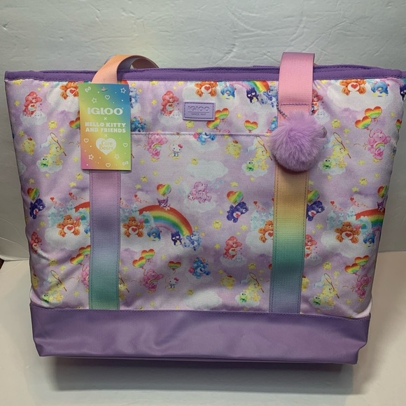 Care Bears Hello Kitty Friends Insulated Tote Diaper Bag New - Picture 2 of 9